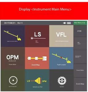 เครื่องทดสอบใยแก้วนำแสง FTTH NK5600 OTDR แบบสะท้อนแสงในโดเมนเวลา  ทดสอบความยาวเส้นใยที่ขาด 120 กม. 1310/1550 นาโนเมตร 30/32 เดซิเบล  พร้อม VFL ใหม่ หน้าจอสัมผัส - Product Image 5