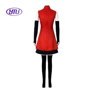 Disfraz de cosplay de Anime Hazbin Hotel <span class=keywords><strong>Charlie</strong></span> para Halloween, disfraz de película y TV, unisex para adultos, cuello alto, rojo, sexy, sin mangas, poliéster - Product Image 1