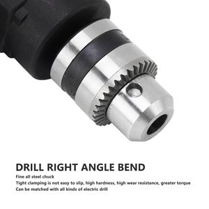 Adattatore per Trapano ad Angolo Retto 90 Gradi con Albero Esagonale da 7mm e Impugnatura Ausiliaria da 1-10mm per Utensili Rotanti, Smerigliatura, Foratura, Taglio e Lucidatura - Product Image 5
