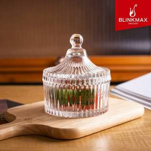 Barattolo in Vetro Hxglass 9OZ a Forma di Yurta Mongola con Coperchio per Contenitore Alimentare da Cucina Multiuso Portagioie Portacandele - Product Image 4