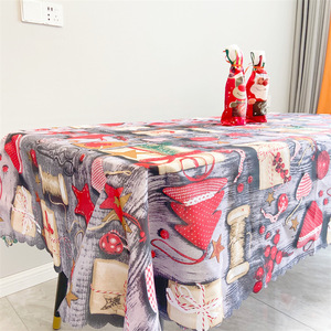 2025 <span class=keywords><strong>nappe</strong></span> de noël Polyester Rectangle Table à manger couverture maison Navidad décorations de noël - Product Image 6