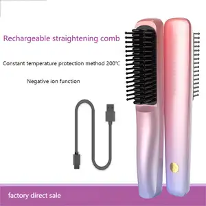 One Step Hair Blower Brush 360 Rotating Power Cable Hot Air Paddle Styling Brush Negative Ion Generator Curling Combair Straight