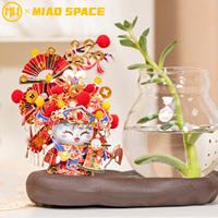 ARTYIMO MIAO Duo Fish Vente en gros de jouets de puzzle STEM en vrac, Cadeau Kawaii, Décoration, Kits de modèles métalliques OEM, Puzzle 3D en métal