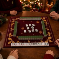 Tapis de Mahjong pliable portable OEM personnalisé, imperméable, en microfibre avec dos en caoutchouc, avec logo et taille personnalisés gratuits