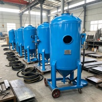 Machine de sablage industriel avec contrôle de pression réglable pour la préparation de surfaces d'acier