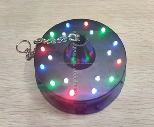 Motor Eléctrico Giratorio para Discoteca con Luces LED, Esfera de Espejos Colgante, Funciona con Batería, para Fiestas y Clubes - Product Image 6