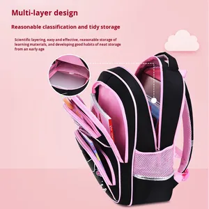 25 Mochilas Escolares de Nailon de Estilo Nuevo, Gran Capacidad, Diseño Ligero con Patrones de Anime y Dibujos Animados para Niñas de 6 a 9 y 12 Años - Product Image 4