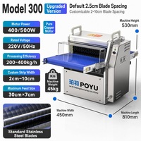 Trancheuse haute performance entièrement automatique industrielle commerciale pour viande fraîche bœuf, porc, volaille, 220V/380