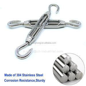 Tensor de Cable de Acero de Alta Resistencia, Tensor de Giro de C a C, Herrajes para Toldos, Tensor de Gancho a Gancho de Acero Inoxidable M4 - Product Image 4