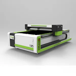 Máquina de corte a laser CO2 para madeira compensada de acrílico não metálico, mdf 1325 4x8, econômica, driver de rack