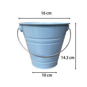 Thiết Kế Hiện Đại Màu Đỏ 1.5L Kim Loại Nhỏ Xô Cho Đảng Ngày Lễ Đám Cưới - Product Image 6