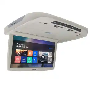 18.5英寸车顶安装安卓监控总线天花板监视器，带USB Hmdi视频输入，适用于校车旅游巴士