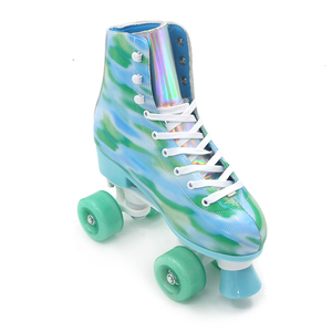 Heiße verstellbare 4 PU-Räder Rollschuhe Roller <span class=keywords><strong>Inline</strong></span> Scating Ski schuhe Patine Quad Flash ing Rollschuhe für Kinder - Product Image 5