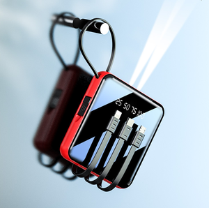 Superdunne draagbare powerbank met mobiele telefoonlader, 10000mAh powerbank - Product Image 3