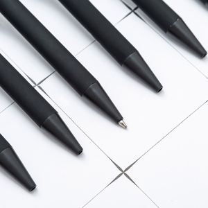 Hot-Selling Stylus Screen Press Metal Ballpoint Pen Spot Wholesale Black Rubber Aluminum Rod Printed Logo Advertising for Phone - Product Image 4