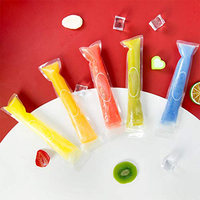Fabricants Sacs d'emballage à fermeture éclair imprimés à chaud de qualité alimentaire pour crème glacée transparente Lolly