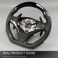 Volant en fibre de carbone forgé pour BMW E90 E91 E92 E93 E80 E83 E81 E82 E87 E39 E36 E46 M3 mise à niveau des accessoires intérieurs
