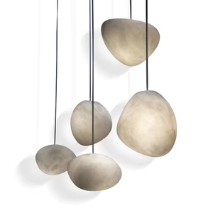 Nouveau Design Moderne Minimaliste Marbre Pendentif Lumière Salon Chambre Chevet Albâtre Linéaire Nordique Lustre - Product Image 6