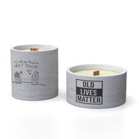 Support à bougie en béton personnalisé avec logo, pour la fabrication de bougies, décoration de maison de luxe