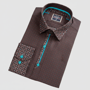 Camisa para hombre corte especial marrón - Product Image 2