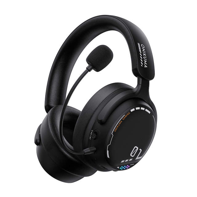 Over Ear Gaming Headphones ONIKUMA GT886 2.4G Wireless BT Headset with Noise Cancelling Mic for Office Gaming
