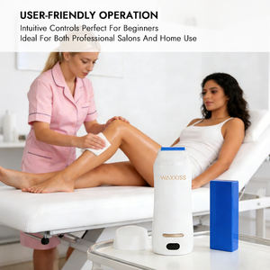 Chauffe-cire portable 2-en-1 pour cartouches et cire roll-on, chauffe rapidement en 20 minutes, prêt pour les granulés de cire dure - Product Image 4