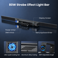Barre de lumière stroboscopique LED RGB Big Dipper LF80A 80W, effet d'éclairage de scène DMX pour DJ, discothèque, fête, club, spectacle en direct, concert