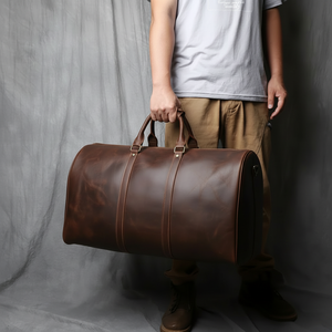 Venta al por mayor de cuero equipaje de mano maleta equipaje de viaje multifunción bolsas maleta - Product Image 1