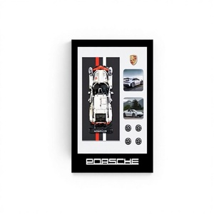 ภาพตกแต่งผนัง 3 มิติ รูปแบบเลโก้สีดำ สำหรับคนดังทางอินเทอร์เน็ต วัสดุอะลูมิเนียมอัลลอยด์ เหมาะสำหรับตกแต่งห้องนั่งเล่นและห้องนอน - Product Image 1