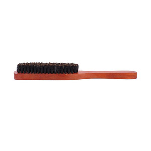 หวีขนหมูป่าทรงรี ด้ามไม้ สำหรับจัดแต่งทรงผมและดูแลเครา ยี่ห้อ Wanmei - Product Image 2