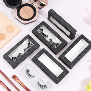 Wenzhou-Fabrik individueller Druck Logo Make-up Wimpern-Papier-Verpackungsbox Hersteller mit Fenster