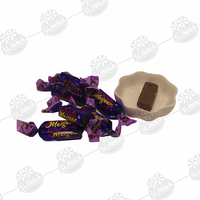 Vente chaude Populaire Russe Violet Saveur Douce Chocolat Bonbons Croustillants Marque Privée Personnalisée Barres de Chocolat aux Noix et Arachides