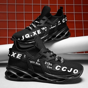 Zapatillas de deporte informales para hombre, zapatos transpirables de talla grande para hombre, zapatos para correr al aire libre, deportes de caminar, zapatos blancos, zapatos masculinos de moda, color rojo - Product Image 5