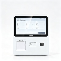 Terminal de vérification des prix ZHONGJI A12C Series, borne de libre-service, écran tactile capacitif, taille compacte, utilité colossale pour la vente au détail