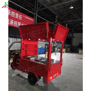 Kiosque de restauration mobile avec remorque entièrement fermée, équipée d'un haut-parleur et de bandes lumineuses décoratives pour la vente en extérieur dans la rue - Product Image 4