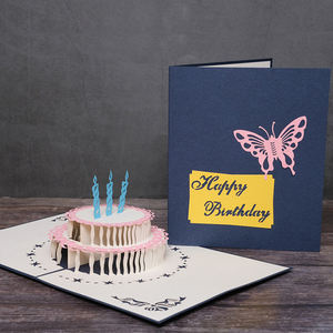 <span class=keywords><strong>Carte</strong></span> de voeux 3D personnalisée Happy Birthday Music pour les amis et la famille avec enveloppe incluse - Product Image 3