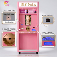 Distributeur automatique de vernis à ongles 24h/24 sans surveillance avec armoires intégrées, vérification d'identité et gestion du stock en temps réel