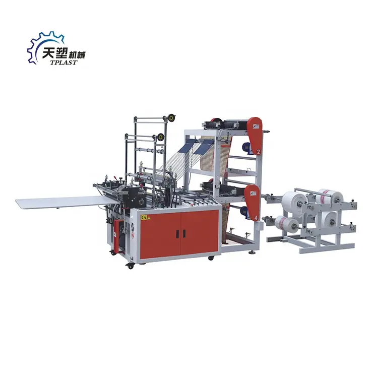 Four Line T Shirt Bag Plastic Bag Maker Machine Price