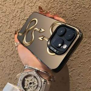 Oro modello di serpente stampa Laser rigida PC TPU custodia per telefono cellulare per <span class=keywords><strong>Iphone</strong></span> X Xr Xs Max <span class=keywords><strong>11</strong></span> 12 13 14 15 16 Pro Max 17 aria - Product Image 2