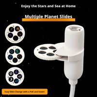 Projecteur USB TSINYE, veilleuse à double usage pour voiture/chambre, LED, ambiance romantique, commande par touches, matériau ABS, lumière intelligente