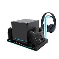 Support de charge multifonctionnel pour console de jeu Steam Controller 2, support de refroidissement avec chargeur double pour manettes