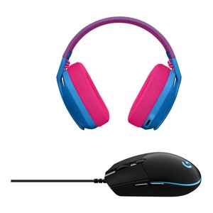 Pack Gaming G SERIES : Casque G435 Lightspeed + Souris G203 Bleu et Noir 991 000528 - Product Image 3