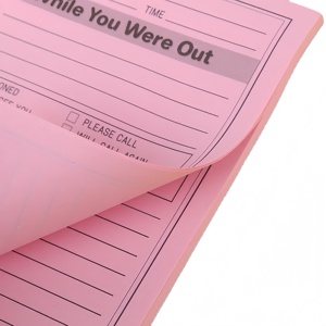 Blocs de notes urgents 4x5 pouces pour appels professionnels, fournitures de bureau, 40 feuilles par bloc, pour les notes à faire lors de vos déplacements, blocs de notes adhésifs personnalisés avec logo - Product Image 2