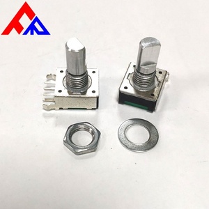 ตัวเข้ารหัสแบบเพิ่มค่าค่าทีละหนึ่ง Fanrui 360 องศา รุ่น PEC12 12/18/24 พัลส์ DC5V แบบเสียบด้านข้างพร้อมปุ่มสวิตช์แบบหมุน สำหรับเครื่องขยายเสียงในรถยนต์ - Product Image 4
