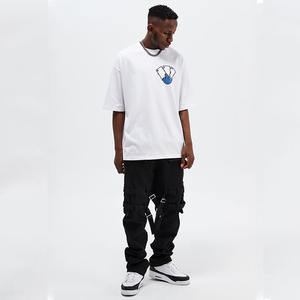 Nueva Camiseta de Verano de Alta Calidad, Diseño Casual, Corte Holgado, Cuello Redondo, Oversize, Gruesa, de Manga Corta, Personalizada, Tejida, Transpirable, con Estampado - Product Image 3