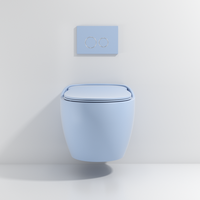 Fabrique un ensemble de toilette mural moderne et rond, pour la maison, l'hôtel, la salle de bain