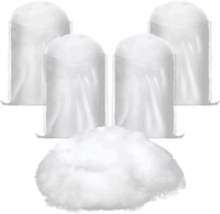 Fibre de polyester écologique en sac de 70g, pré-emballée, pour garnissage d'oreillers, rembourrage de jouets DIY