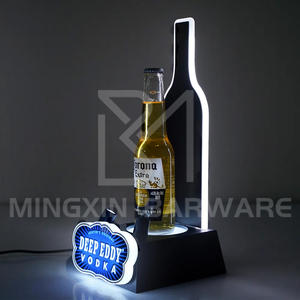 Présentoir à vin haut de gamme Offres Spéciales Présentoir lumineux à une bouteille Présentoir à champagne pour bar Accessoires - Product Image 5