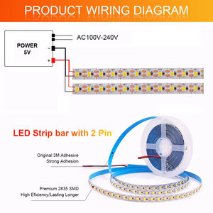 Tira de luces <span class=keywords><strong>Led</strong></span> DC 3V 5V USB 3MM 5MM 8MM ancho 2835 <span class=keywords><strong>cinta</strong></span> Flexible manualidades <span class=keywords><strong>escritorio</strong></span> Luces iluminación decorativa tira de luces inteligentes - Product Image 6