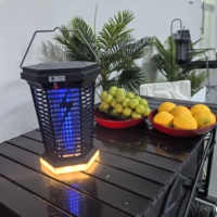 Bug Zapper solaire pour extérieur et intérieur 2800V Mosquito Zapper piège à mouches étanche Portable Rechargeable MosquitoKillerwithLEDLight